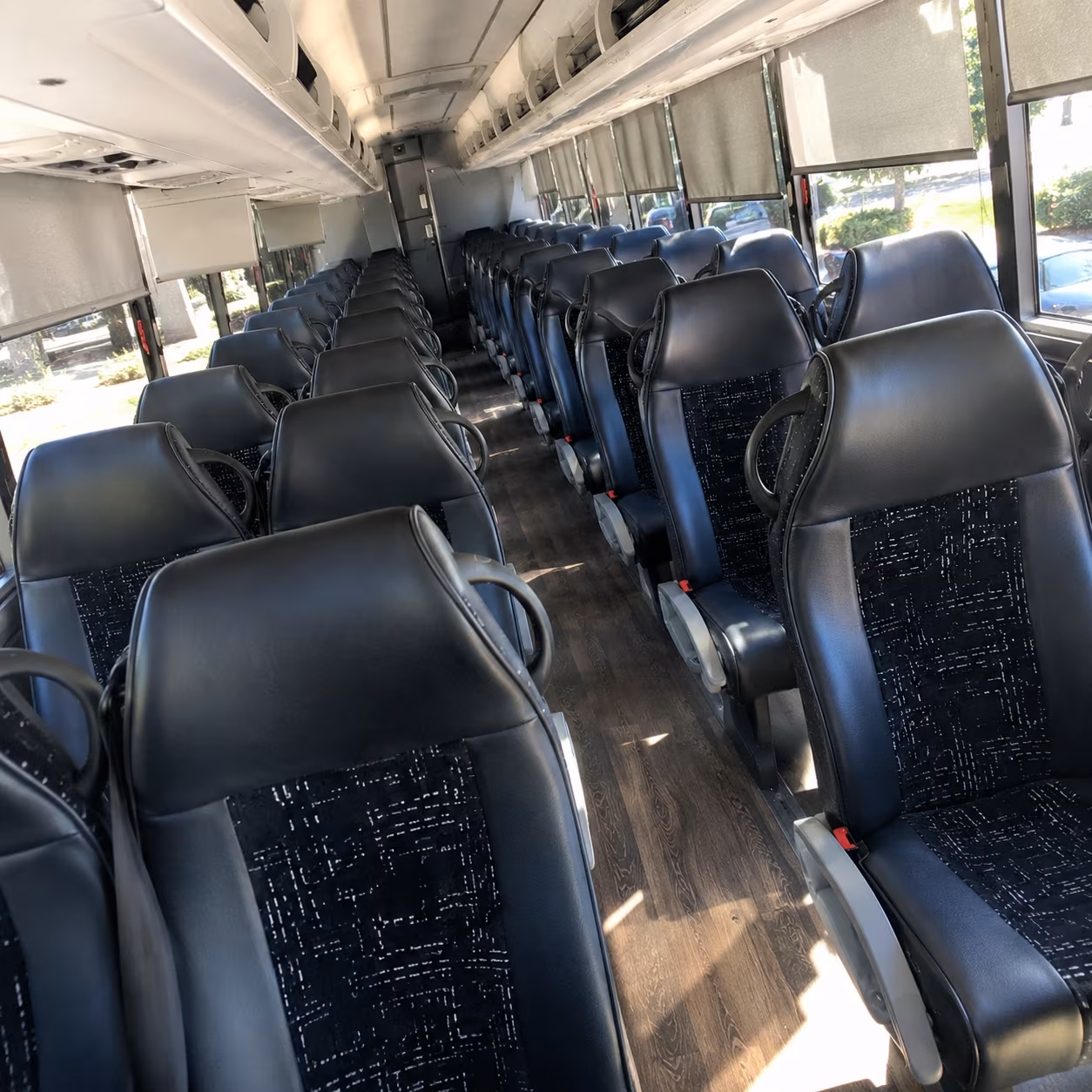cleveland charter bus services interior