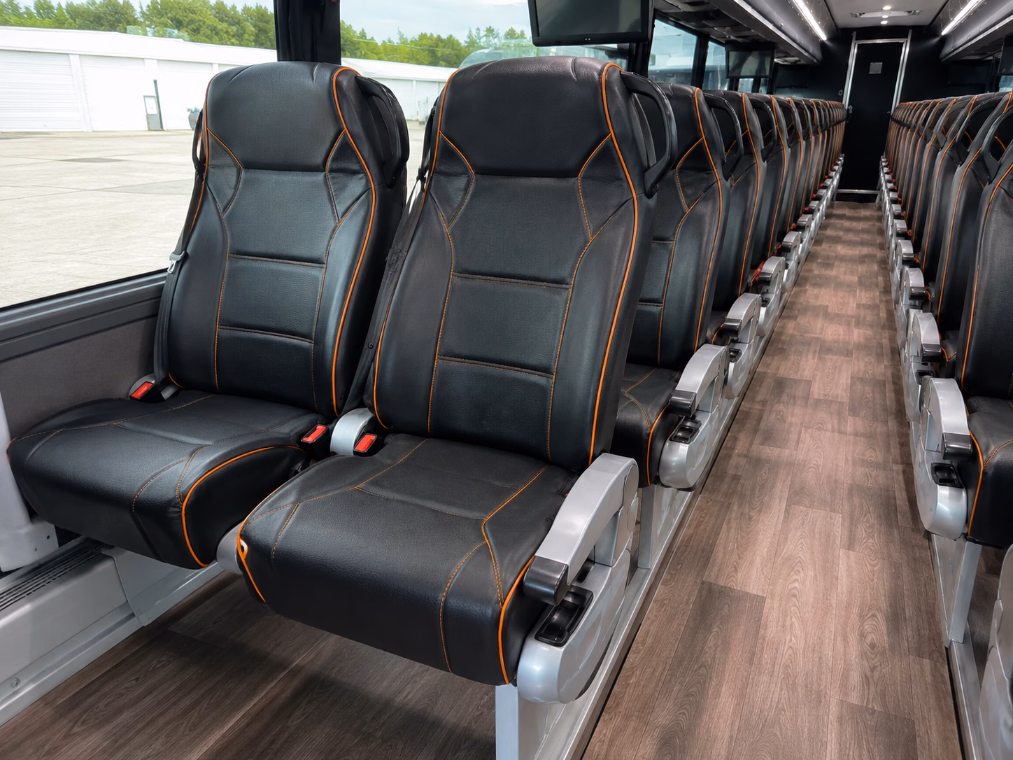 wedding bus rentals for flats east bank and waterfront venues